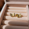 Cercei Butterfly Placati cu Aur 18K