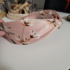 Cordeluta lata model floral cu nod decorativ Pink