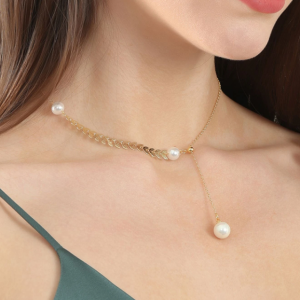 Colier Pearls Placat cu Aur 18K