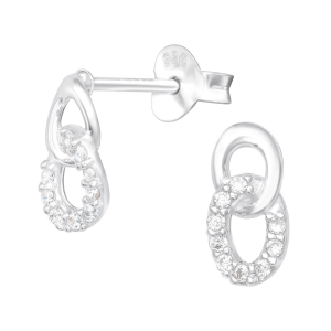 Cercei Argint 925 cu Pietre Zirconiu Mixed Circles