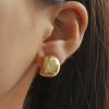 Cercei Aurii Minimalist Hoop Earrings 